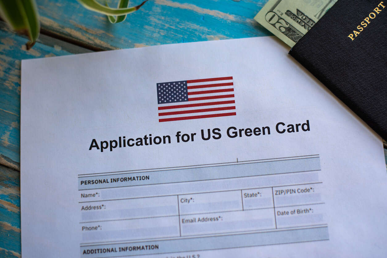 Green card application time process